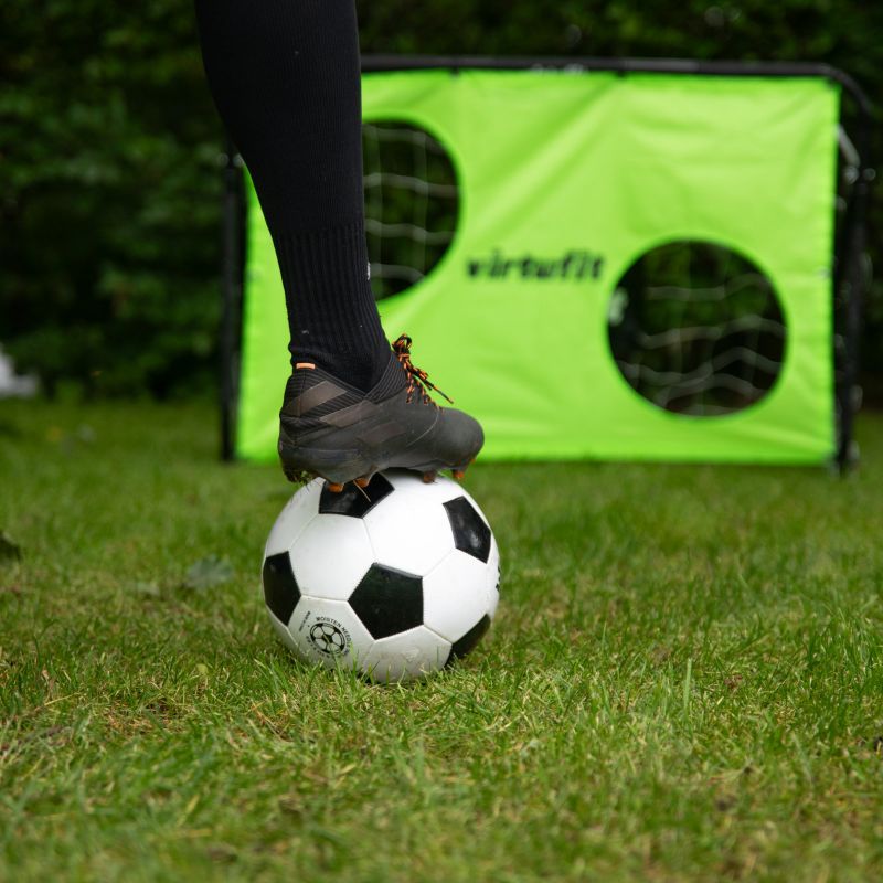 VIRTUFIT FOOTBALL GOAL WITH SHOOTING MAT - 215 X 150 CM In preparation Your Sports Performance