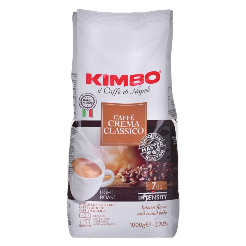 Kimbo Caffe Crema Classico coffee 1 kg beans Kawa i herbata/Kawa ziarnista Your Sports Performance