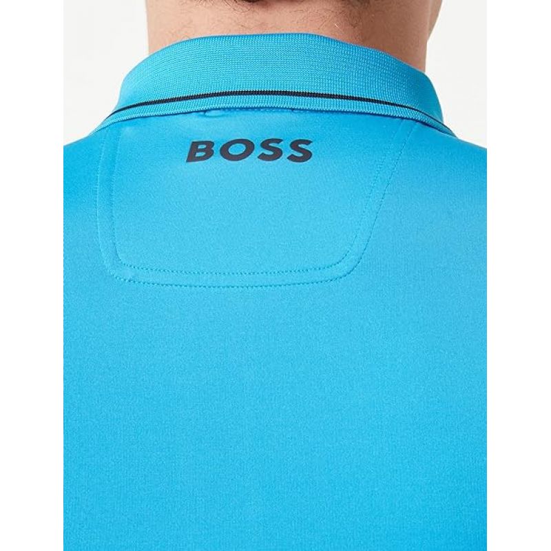 BOSS Paul Pro Men's Turquoise/Aqua Slim Fit Polo Shirt (50506203-442) Boss