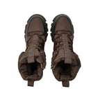 Lee Cooper Women’s Brown Winter Boots, Fleece-Lined Ankle Boots with Zip