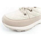 Lee Cooper women's winter hiking sports shoes, insulated, cream, eco-leather Lee Cooper