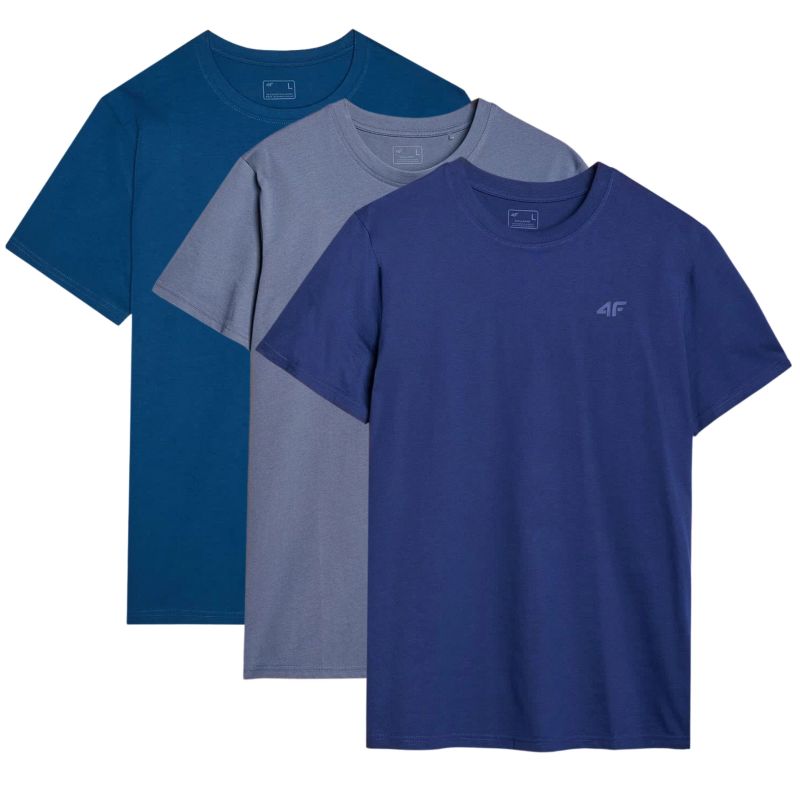 Men's T-shirt (3-Piece Set) 4F 3P-SS-4FWMM00TTSHM2256-90S 3PACK *Kategoria tymczasowa Your Sports Performance