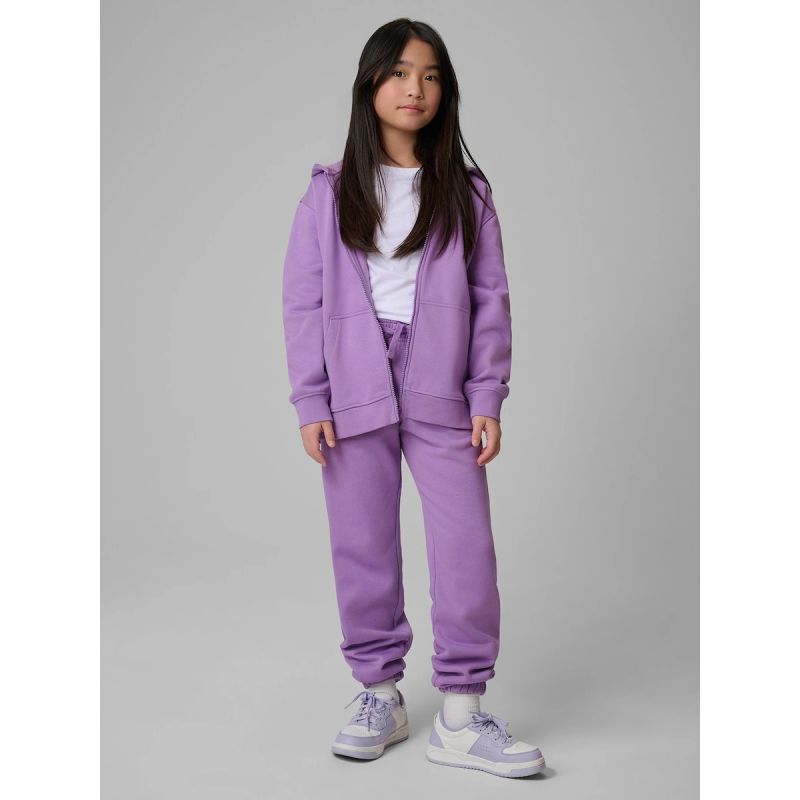 Girls' loose sweatshirt with hood 4F 4FJRSS26TSWSF2715-51S 4f