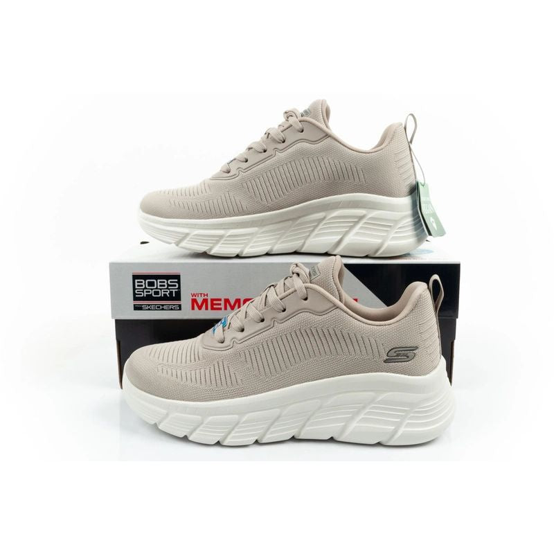 Skechers Bobs B Flex women's sneakers, fashionable beige Skechers