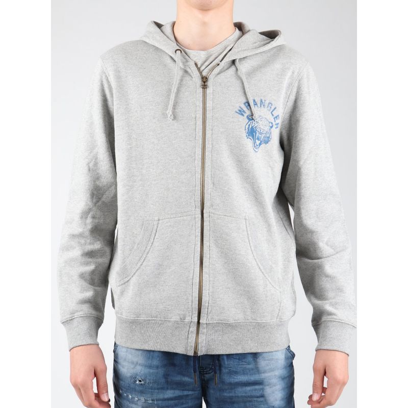 Wrangler Hoodie Zip Sweat W6497JE37 In preparation Your Sports Performance
