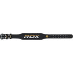 4" GOLD LEATHER BODYBUILDING BELT FOR EXERCISES - RDX S RDX - Pozostałe Your Sports Performance