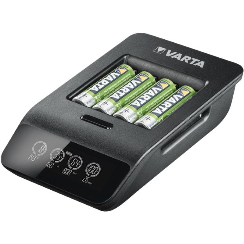 VARTA LCD SMART CHARGER 57684 + 4X2100MAH Baterie, akumulatorki i ładowarki/Ładowarki akumulatorowe z akumulatorkami Your Sports Performance