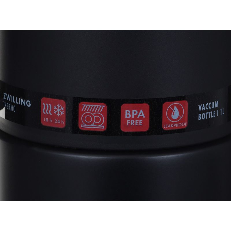 ZWILLING Thermos with mug 1 ltr black AGD - Produkty/Termosy i kubki termiczne Your Sports Performance