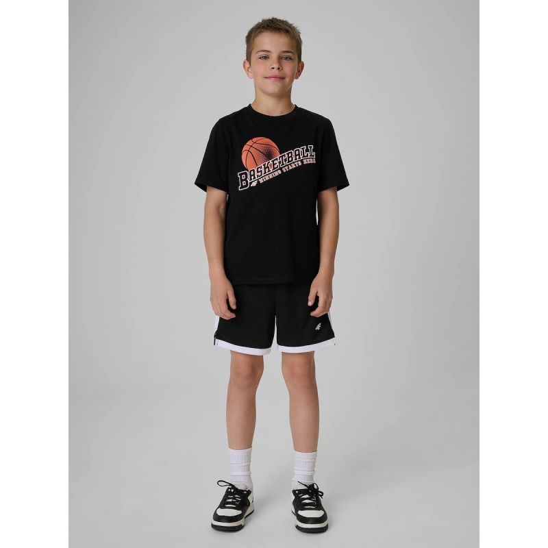 Boy's regular printed T-shirt 4F 4FJRSS26TTSHM4278-20S