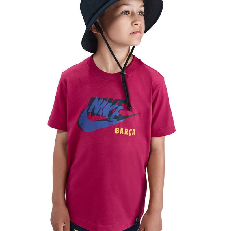 Nike FC Barcelona Soccer Big Kids T-Shirt HQ8362-620 Nike