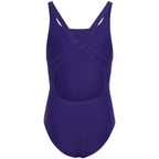 Adidas V-back purple kids' swimsuit KS2955
