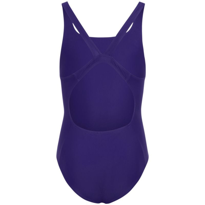Adidas V-back purple kids' swimsuit KS2955