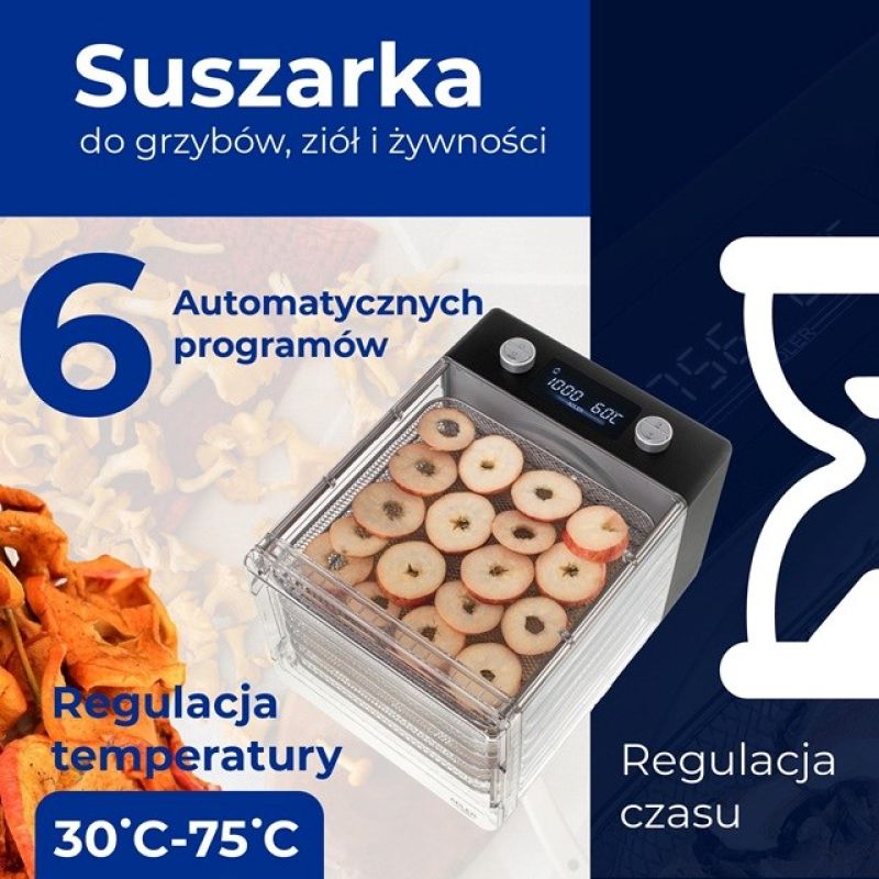 ADLER AD 6660 mushroom and fruit dryer AGD - Produkty/Suszarki do grzybów, warzyw i owoców Your Sports Performance