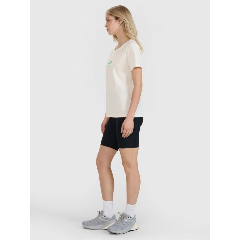 Women's regular printed T-shirt 4F 4FRSS25TTSHF2786-11S *Kategoria tymczasowa Your Sports Performance