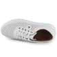 Women's leather openwork shoes, white, Vinceza 79629 Vinceza