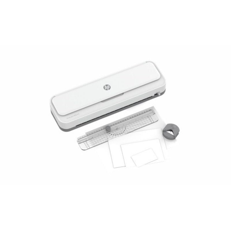 HP ONELAM 400 A3 Laminator, cold/hot, integrated trimmer, corner rounder, speed 40cm/min + 15 pouches: 3xA4, 4xA5, 4xA6, 4xB-CARD, white Urządzenia biurowe/Laminatory Your Sports Performance
