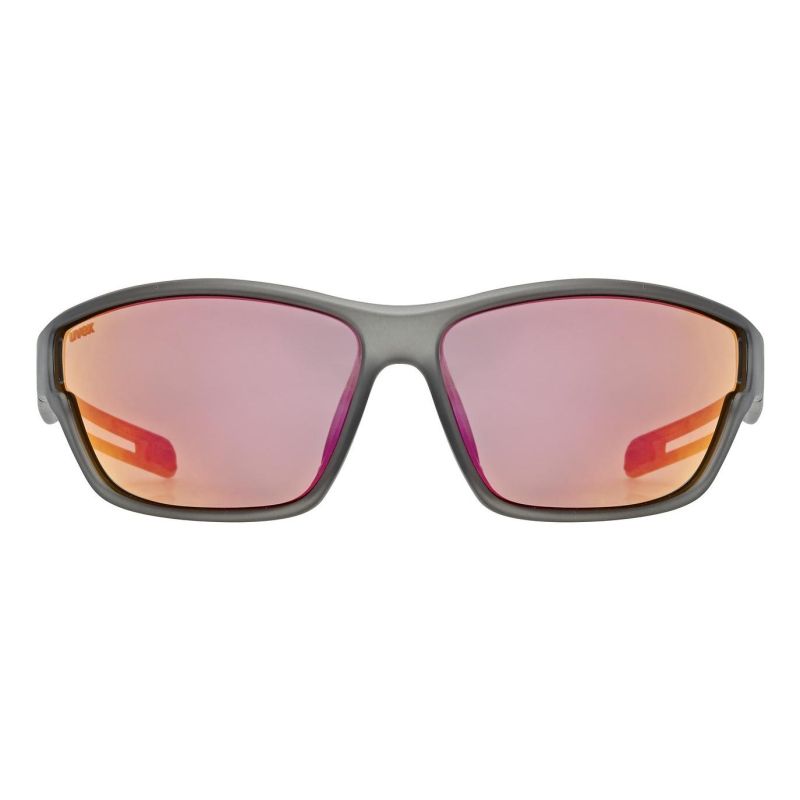 Uvex 5330872213 Unisex Sports Glasses Full Frame Gray Odzież militarna/Buty Your Sports Performance