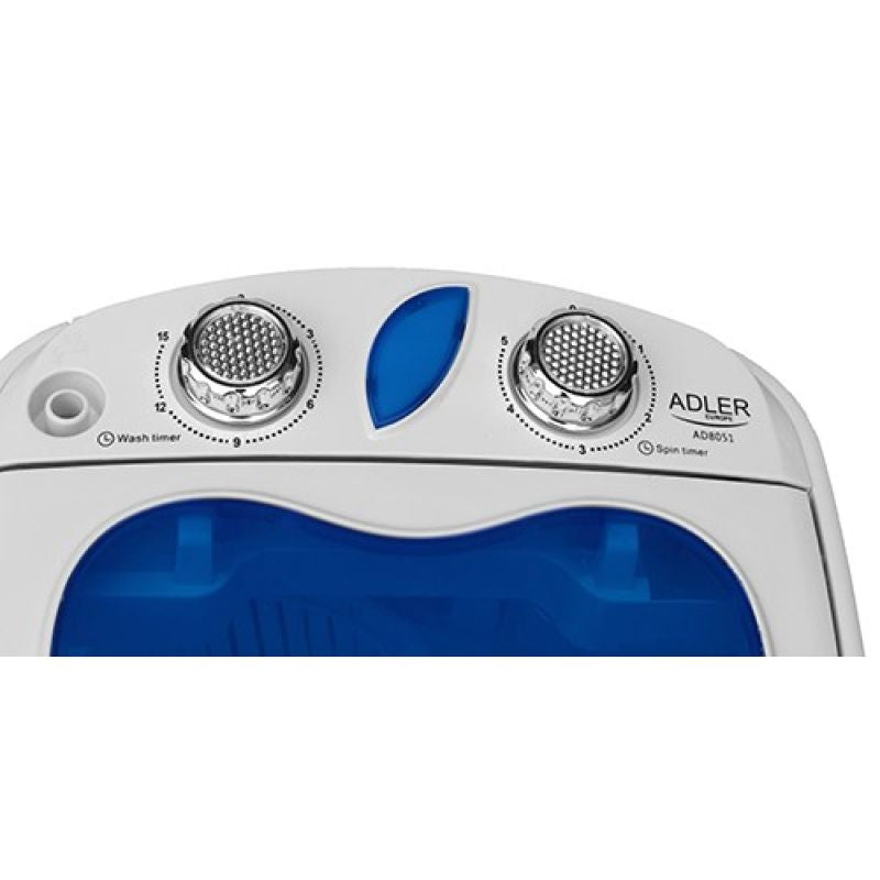 Adler AD 8051 travel washing machine (1000 rpm; 3 kg; 370 mm; blue) AGD - Produkty/Pralki wolnostojące Your Sports Performance