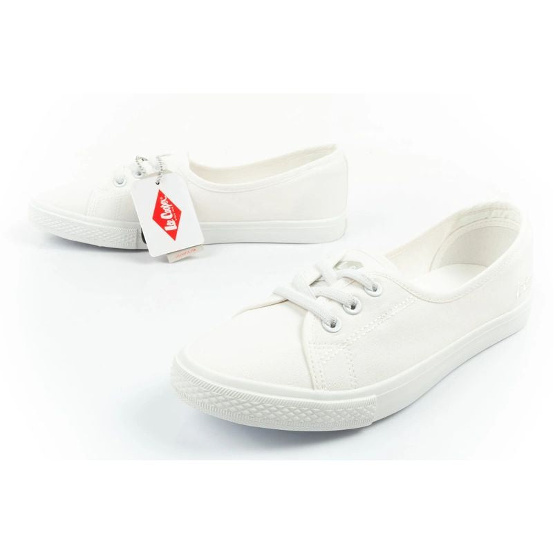 Lee Cooper shoes women's sneakers sporty white slip-on ballet flats