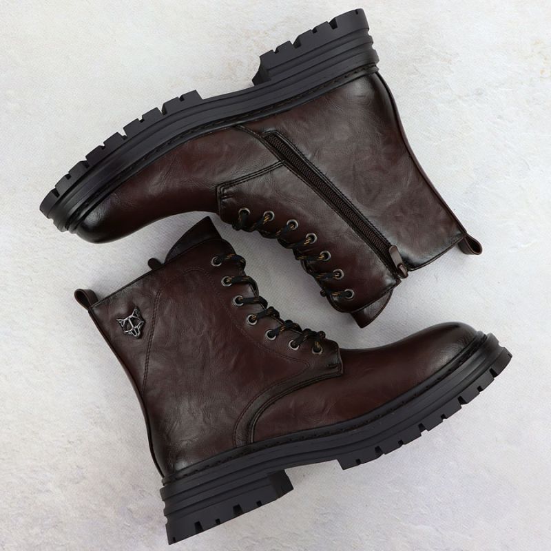 Women's black worker boots with socks Sabatina