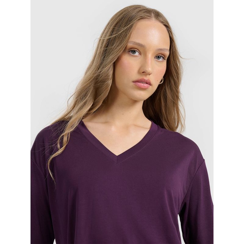 Women's oversize T-shirt with modal 4F 4FRAW25TTSHF3283-50S 4f