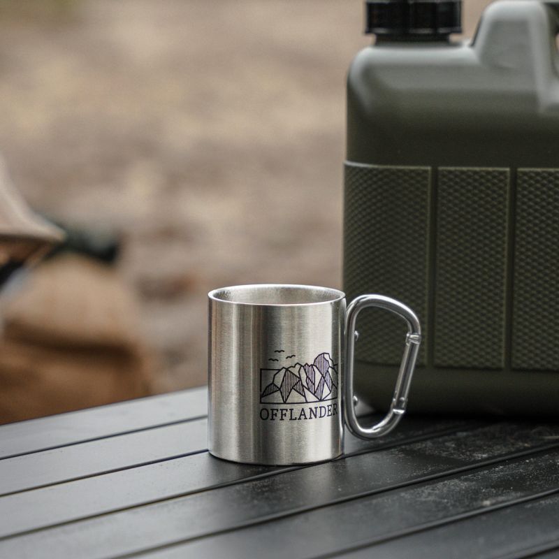 Offlander camping mug with a steel carabiner OFF_CACC_03 Accessories Your Sports Performance