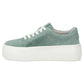 Women's leather sneakers openwork green Filippo DP7520/26 Filippo