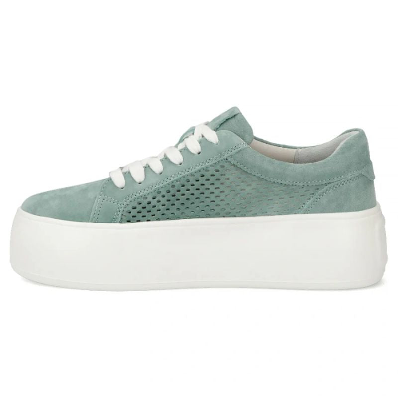 Women's leather sneakers openwork green Filippo DP7520/26 Filippo