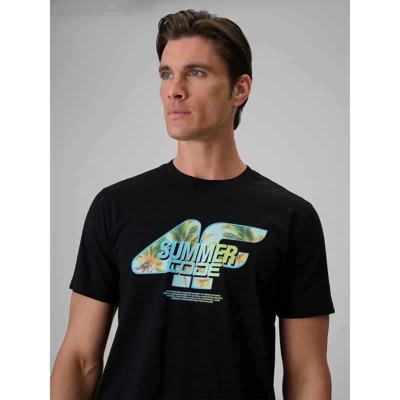 Men's regular printed T-shirt 4F 4FRSS26TTSHM4305-20S 4f