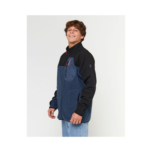 RIP CURL ANTI SERIES SEARCH ZIP CREW sweatshirt, navy blue