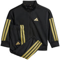 adidas Essentials Climacool Kids Tracksuit Black and Gold JC8857 Clothing Your Sports Performance