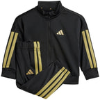 adidas Essentials Climacool Kids Tracksuit Black and Gold JC8857 Clothing Your Sports Performance