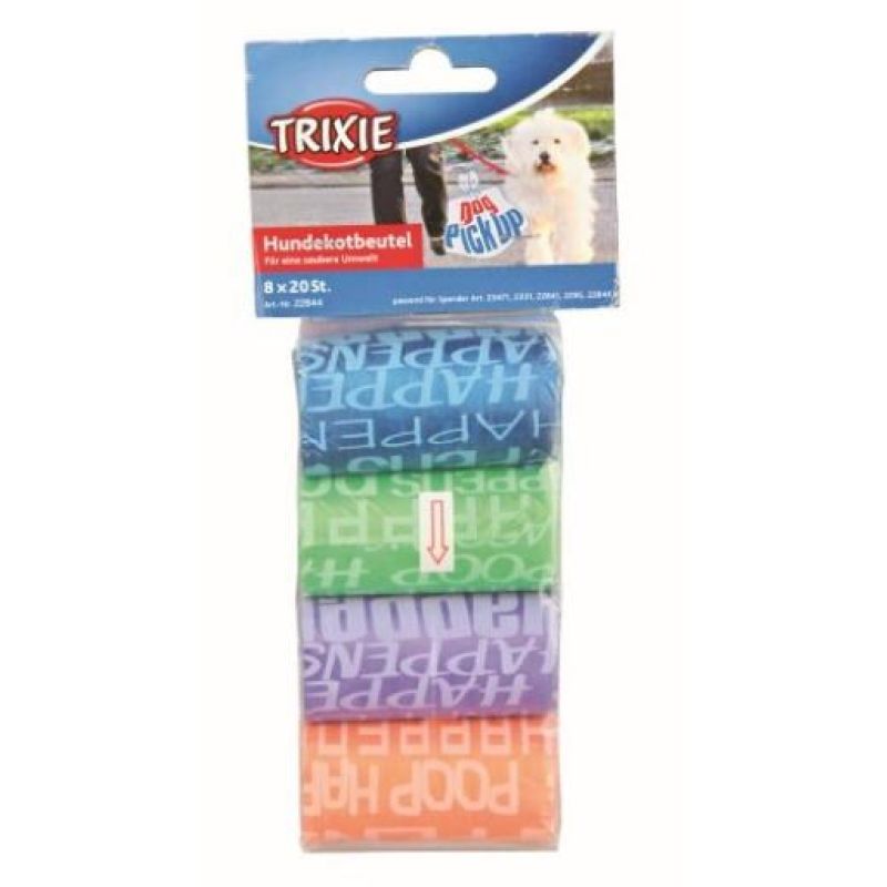 TRIXIE Doggy Pick Up - poop bags - 8x20 pieces Dla zwierząt/Na spacer (uniwersalne) Your Sports Performance