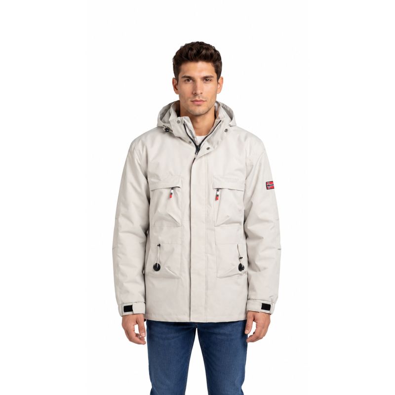 Men’s Mid-Season Jacket Geographical Norway BARIMO OFF WHITE DB MEN 009 (SZ1967H/GN-OFF WHITE)
