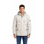 Men’s Mid-Season Jacket Geographical Norway BARIMO OFF WHITE DB MEN 009 (SZ1967H/GN-OFF WHITE)