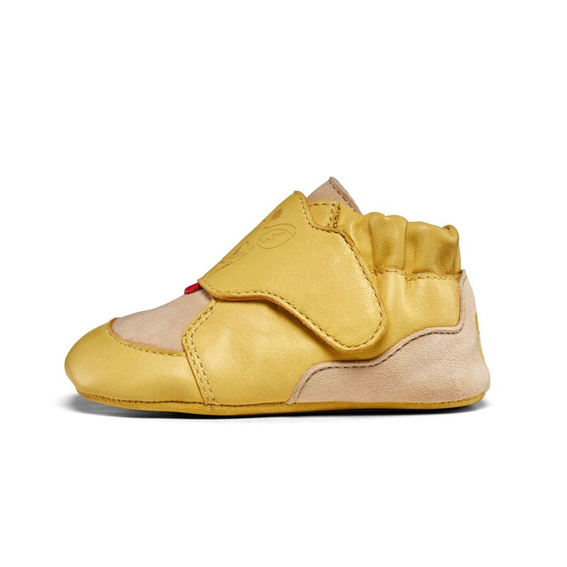 Affenzahn Crawly Giraffe Leather Crawling Shoes (01257-60097)
