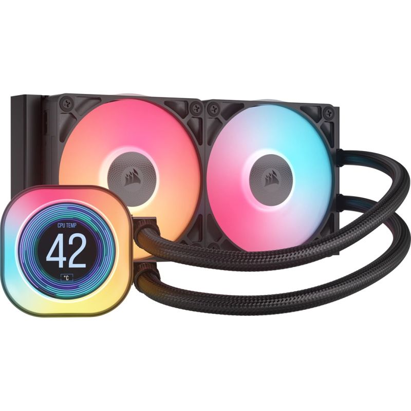 CORSAIR WAK iCUE LINK TITAN 240 RX LCD AIO 240mm Water Cooler Chłodzenie/Chłodzenie - akcesoria do chłodzenia wodnego Your Sports Performance