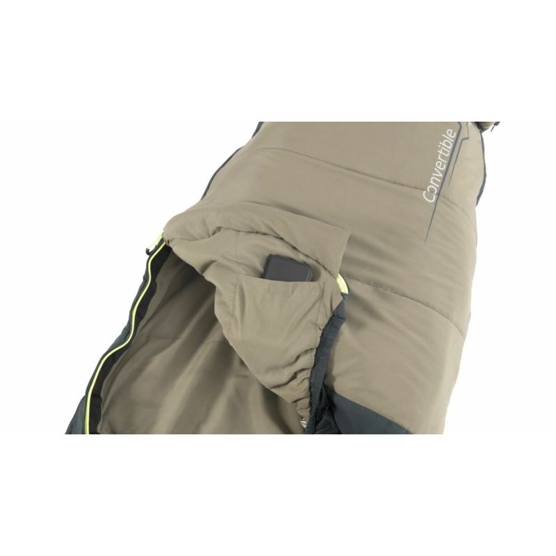 Outwell Convertible Junior Kids Mummy Sleeping Bag Polyester Olive Akcesoria sportowe i turystyczne/Saszetki i nerki Your Sports Performance