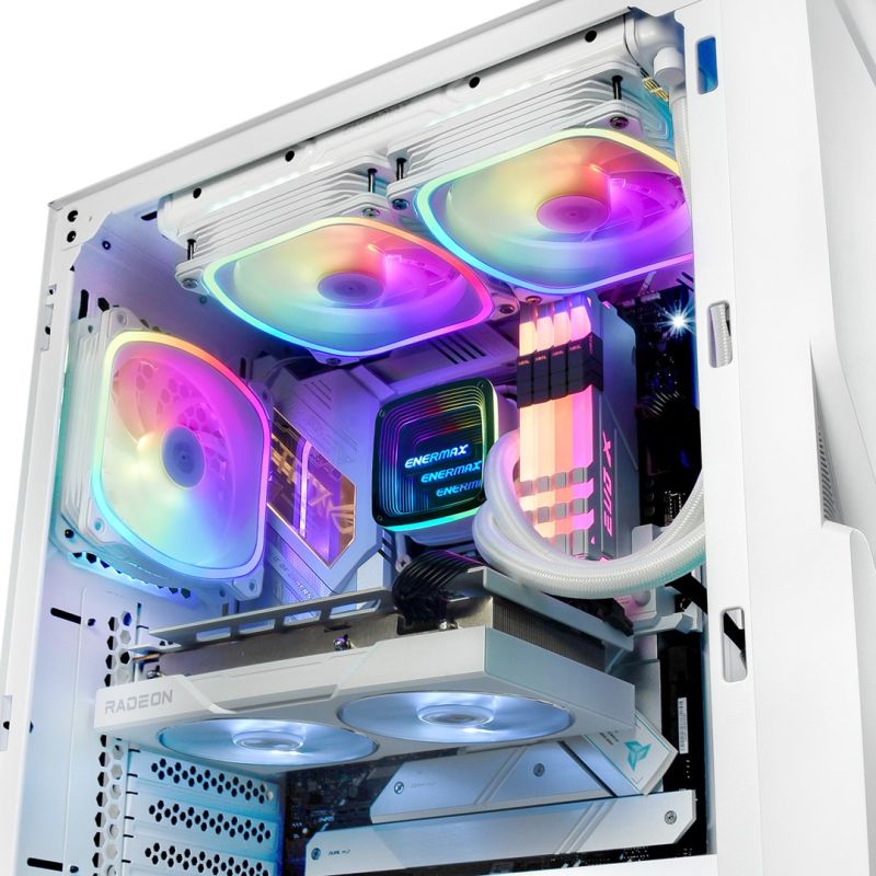 Enermax Aquafusion ADV 240mm RGB Liquid CPU Cooler White Chłodzenie/Chłodzenie CPU Your Sports Performance