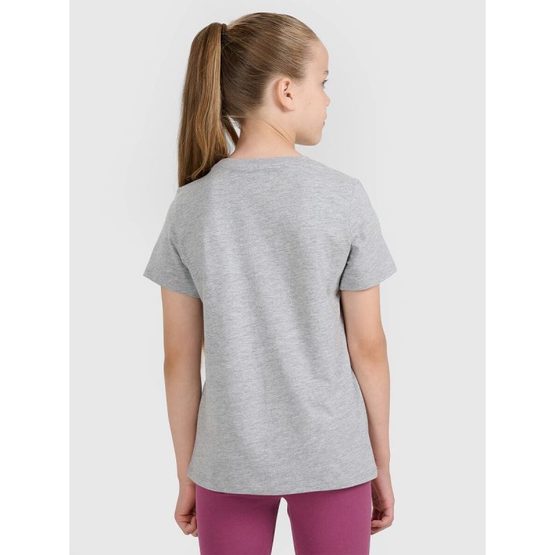 Girls' plain T-shirt 4F 4FJWMM00TTSHF2332-25M *Kategoria tymczasowa Your Sports Performance