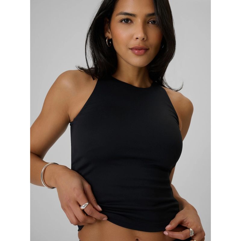 Women's sleeveless slim plain t-shirt 4F 4FRSS26TSLEF319-20S 4f
