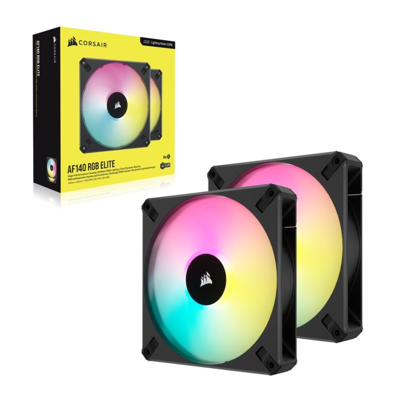 Corsair CO-9050156-WW computer cooling system Computer Case Fan Black 2 pcs. Chłodzenie/Chłodzenie - wentylatory Your Sports Performance