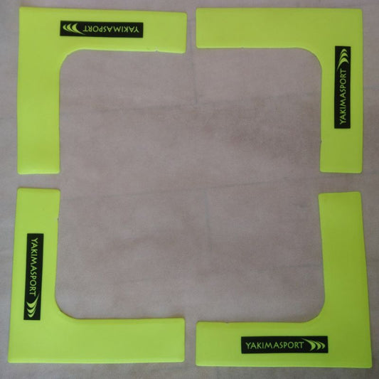 Field markers, flat corners, set of 4, Yakimasport 100327 Accessories/Training equipment Yakima