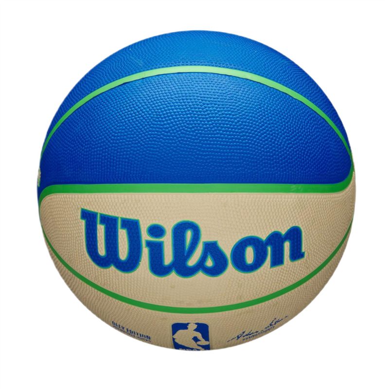 Wilson NBA Milwaukee Bucks Team City Icon Basketball - WZ4024217XB Piłki do koszykówki/Na zewnątrz - Outdoor Your Sports Performance