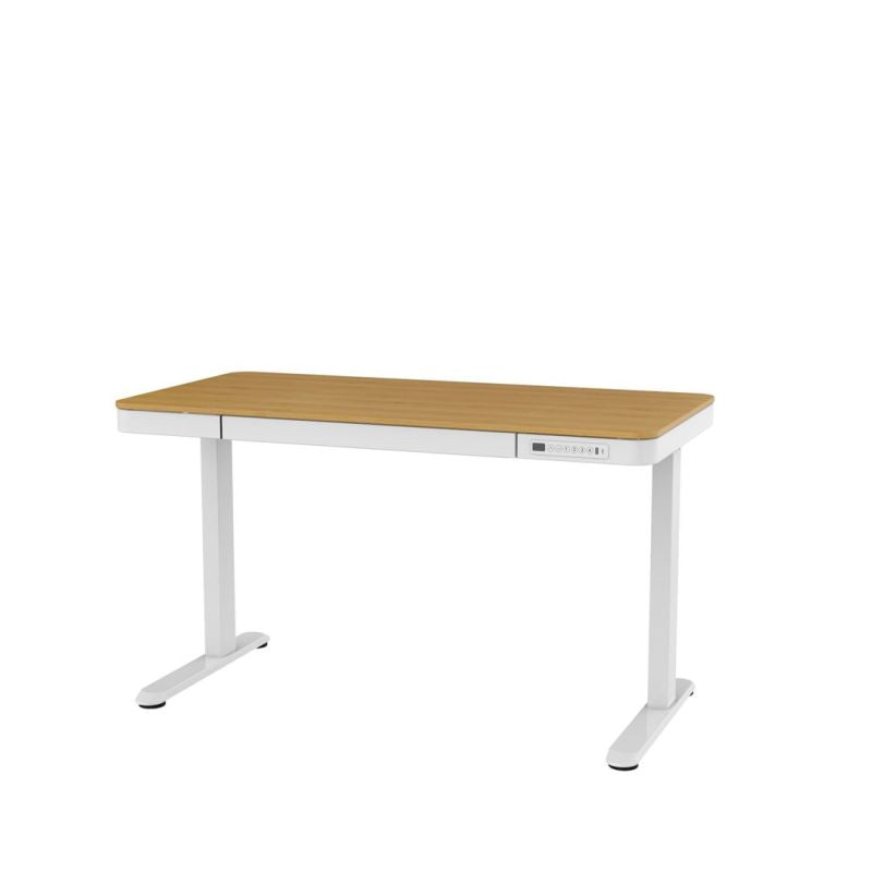 Tuckano Electric Height Adjustable Desk ET119W-C White/Oak. Desk top dimensions 120 x 60cm. Biurka/Biurka nowoczesne Your Sports Performance