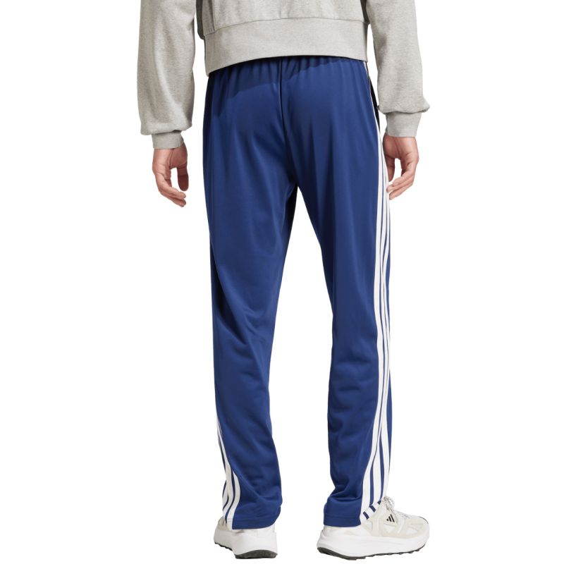 Men's adidas 3-Stripes Tricot Regular Fit Open Hem Pants Blue JI8803