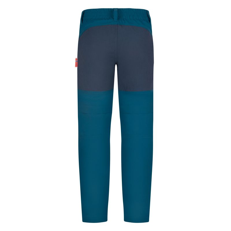 Trollkids Nordfjord Slim-Fit Zip-Off Trousers, Blue Madeirowski (853-102)