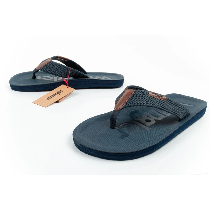 Wrangler men's Zane Flipflop navy blue flip-flops Wrangler