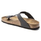 Birkenstock Gizeh NU Oiled Black Regular Women's/Men's Flip-Flops Oiled Leather for Wide Feet (0845251) Footwear/Lifestyle/Birkenstock/Japonki Birkenstock