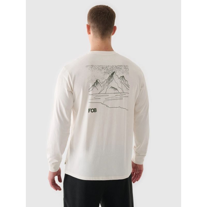 Men's oversize longsleeve with print 4F 4FWAW24TLONM315-11S 4f
